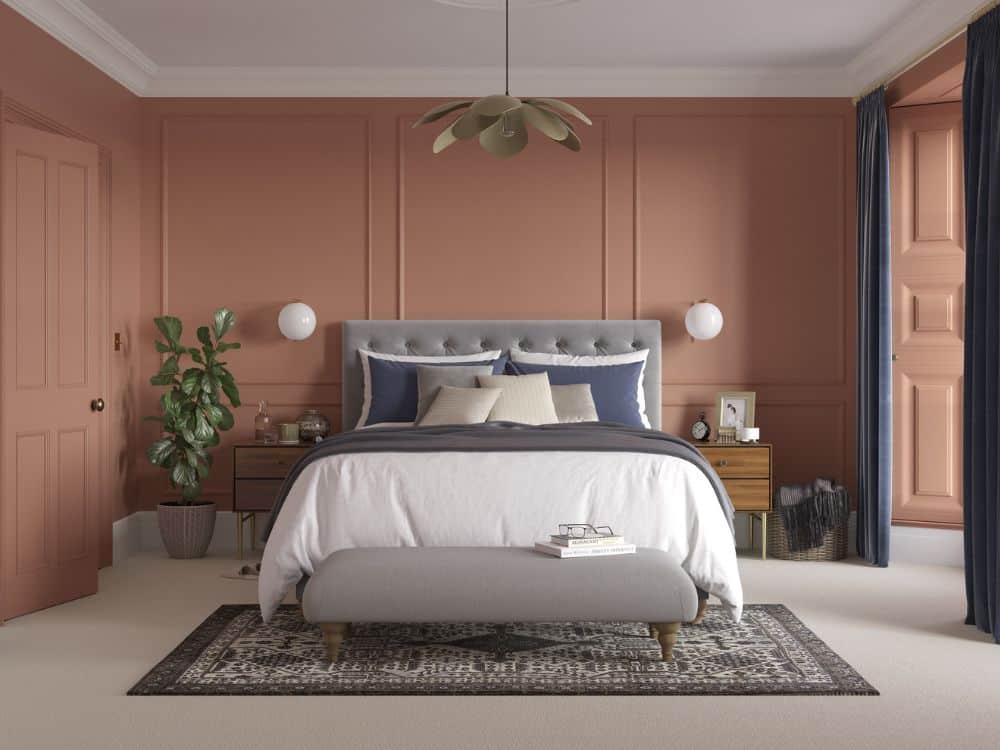 Soft terracota paint color